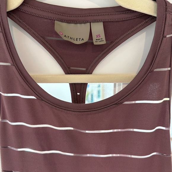 Athleta purple tank with mesh detail in size xs - Picture 5 of 5